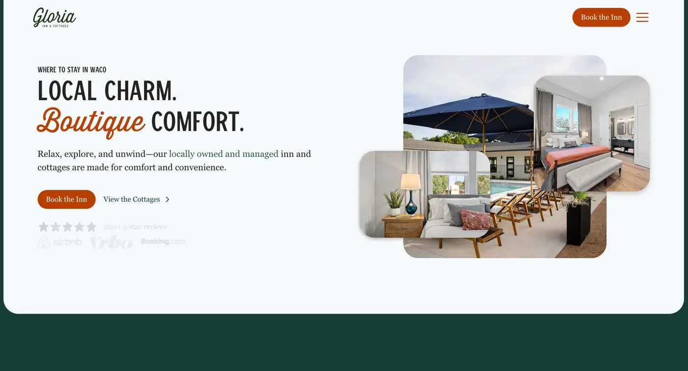 Example homepage with strong messaging and SEO foundations